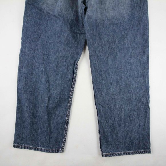 Levi Strauss Signature Men's Relaxed Jeans Dark 38 - Picture 7 of 8